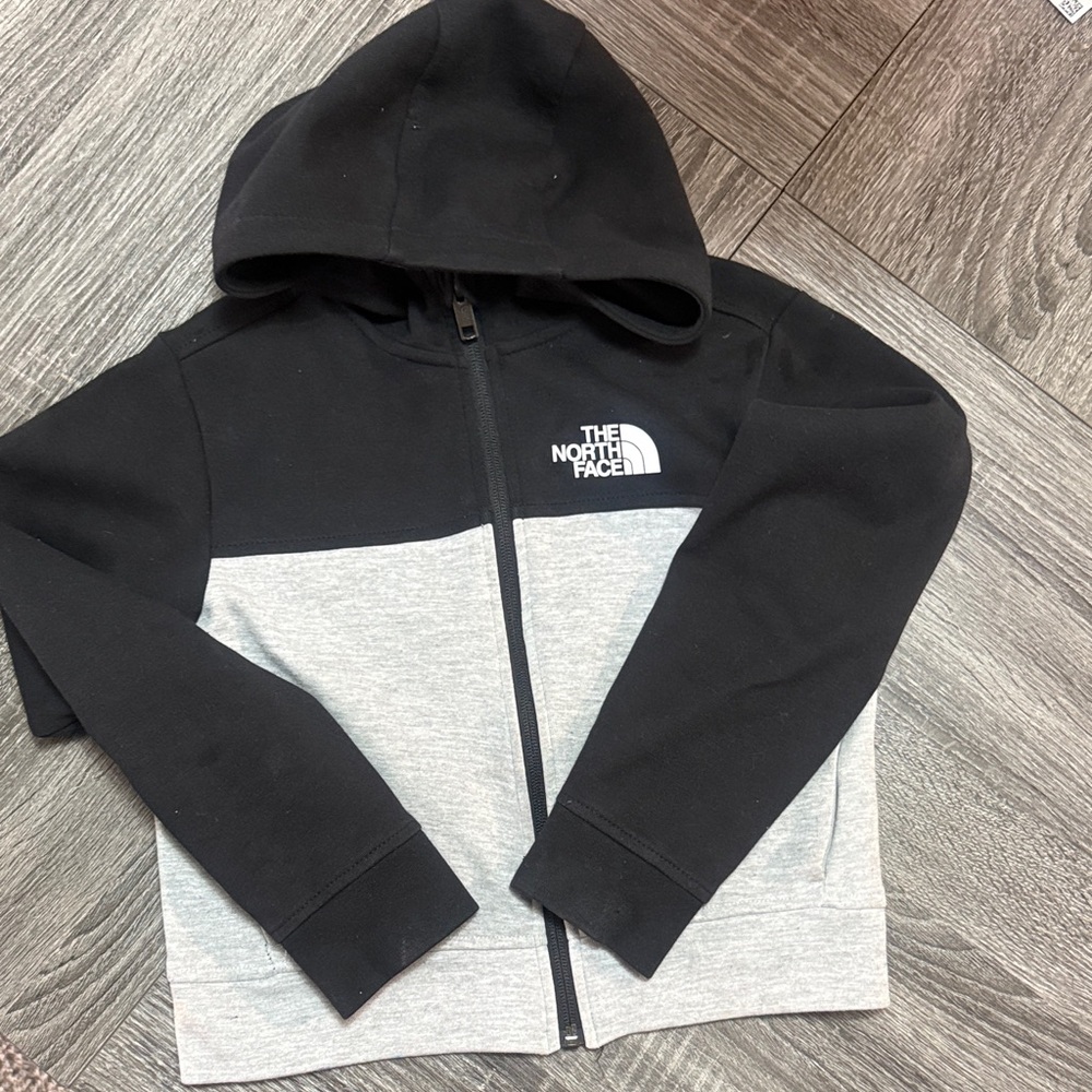 The North Face Kids Two-Tone Black and Gray Hoodie